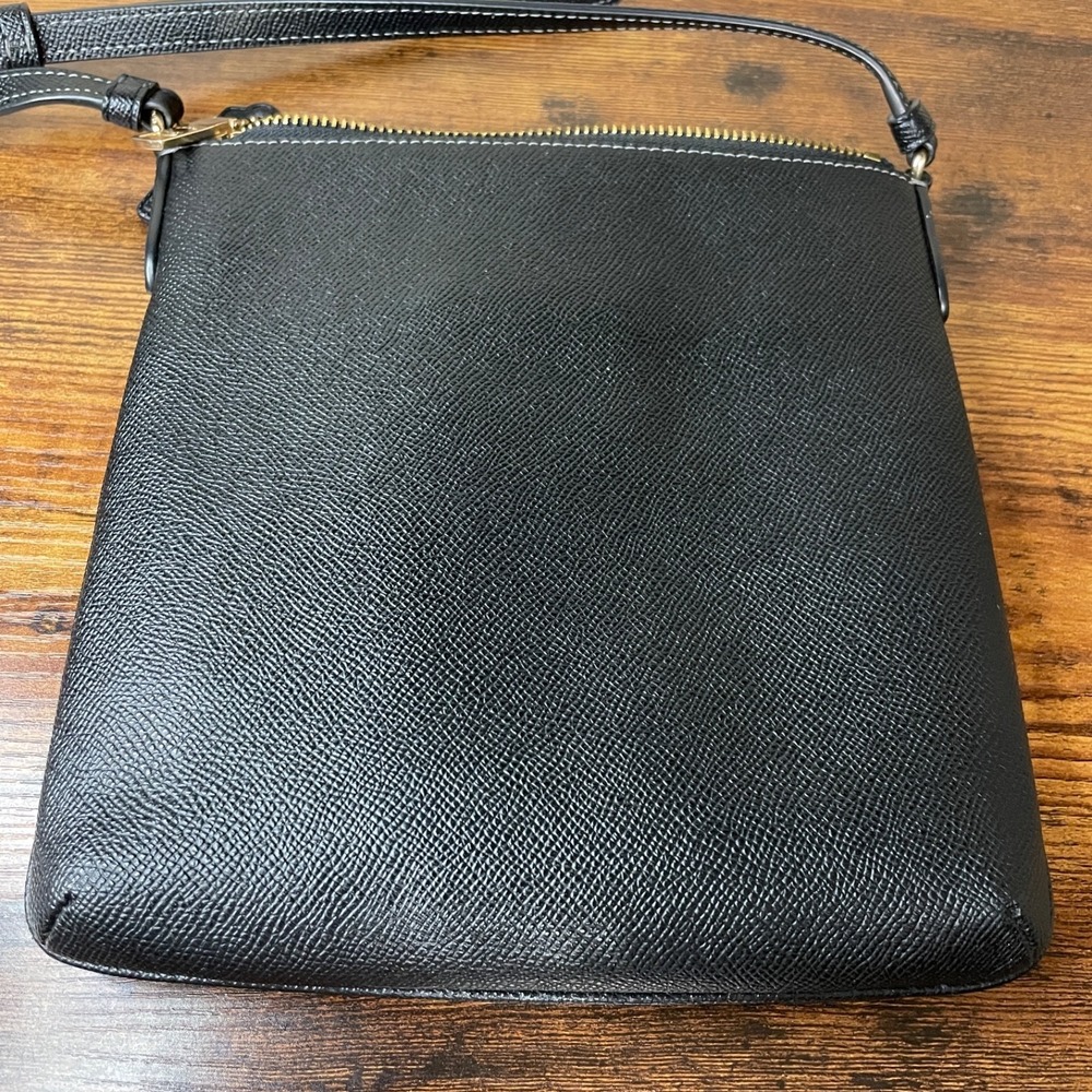 Coach Mini Rowan File Cross Bag Black Leather And Gold Hardware EUC - Picture 14 of 14